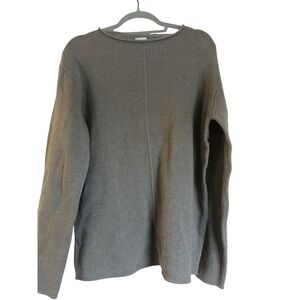 Armani Collezioni Gray Camel Hair Wool Blend Sweater XXL